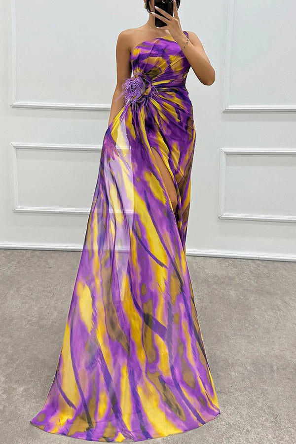 Sukienka Draped Vibrante