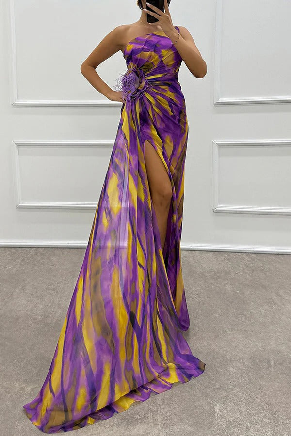 Sukienka Draped Vibrante