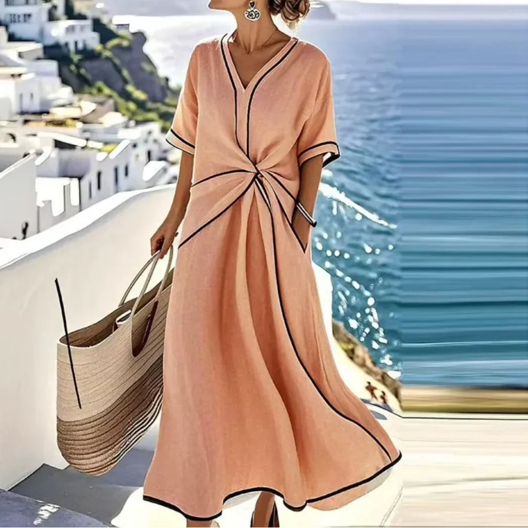 Moria™ - Elegancka sukienka z wysmuklającym talią i świątecznym stylem
