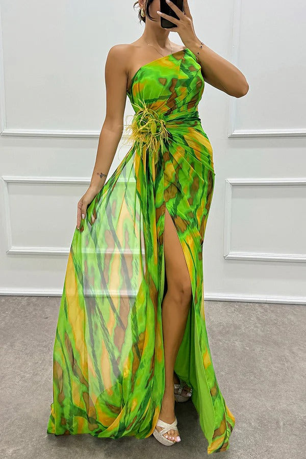 Sukienka Draped Vibrante