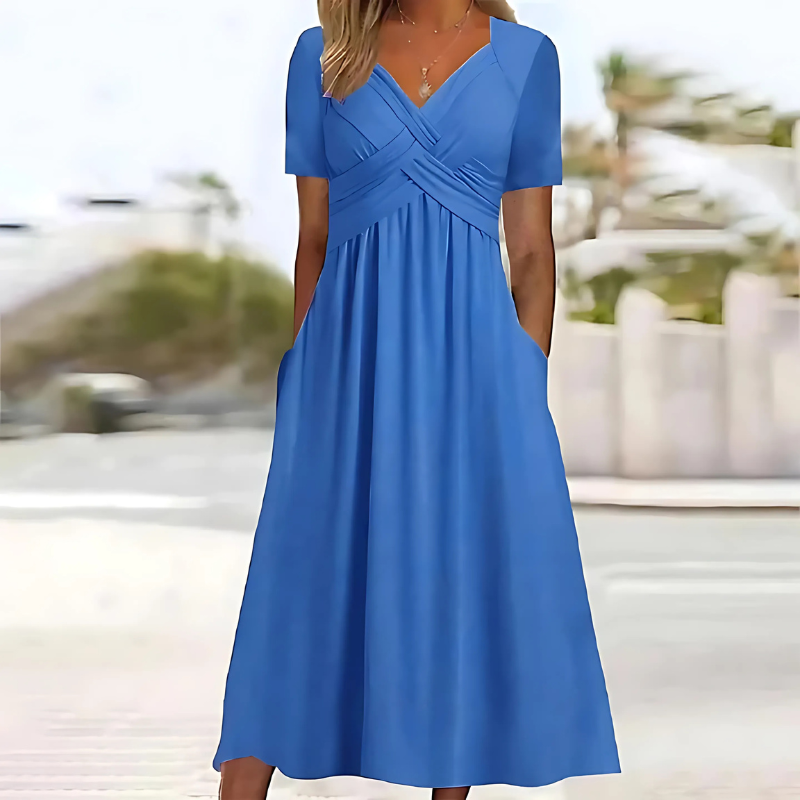 Leia | Elegancka Sukienka z Kryciem Brzucha