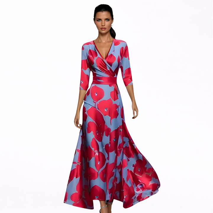 Emilia | Elegancka Maxi Sukienka Kwiatowa