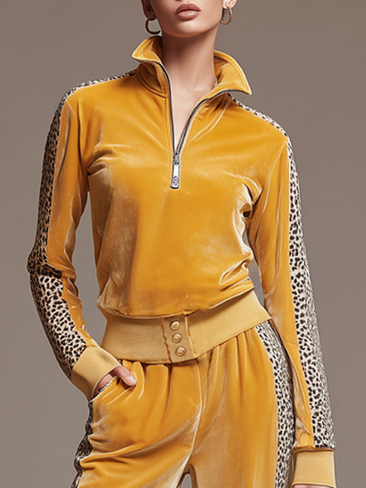 Nadzieja – fluwelen panterprint set