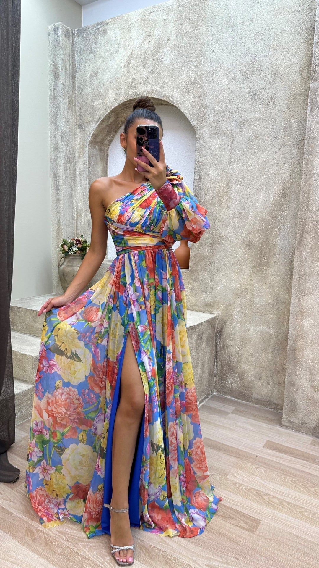 Maud™ - Elegancka Sukienka z Długimi Rękawami