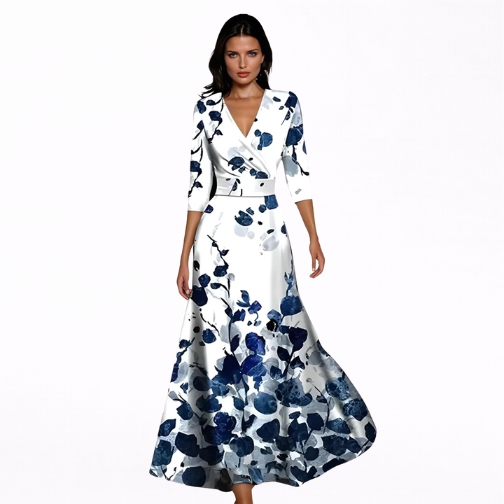 Emilia | Elegancka Sukienka Kwiatowa Maxi