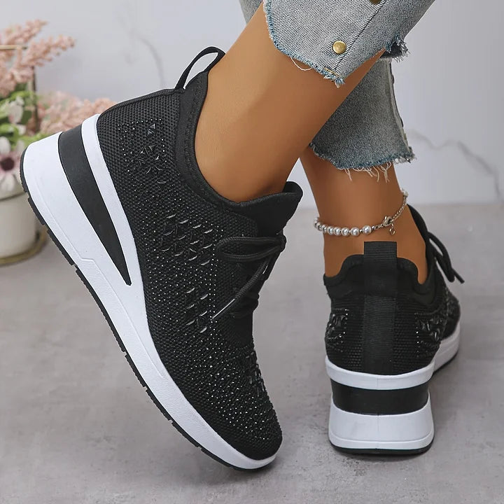 Zielka – Modne buty ortopedyczne z cyrkoniami