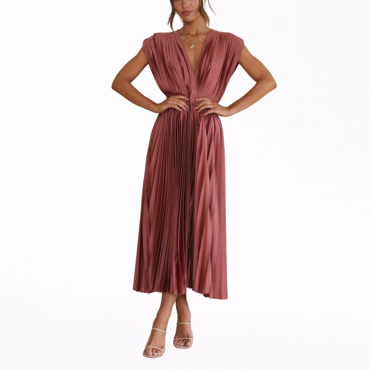 Isla | Elegancka sukienka plisowana