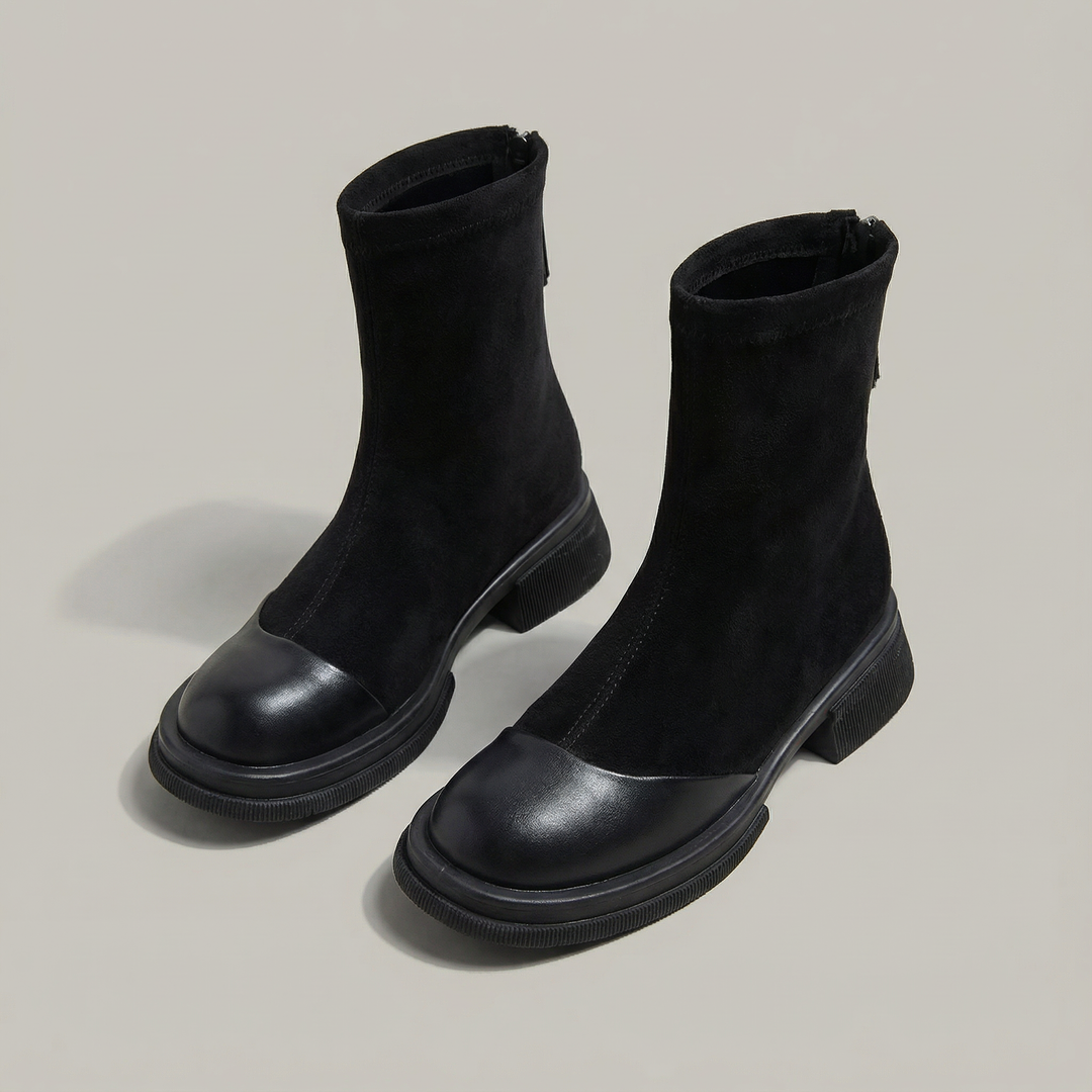 Patrizia | Eleganckie Botki z Niskim Obcasem