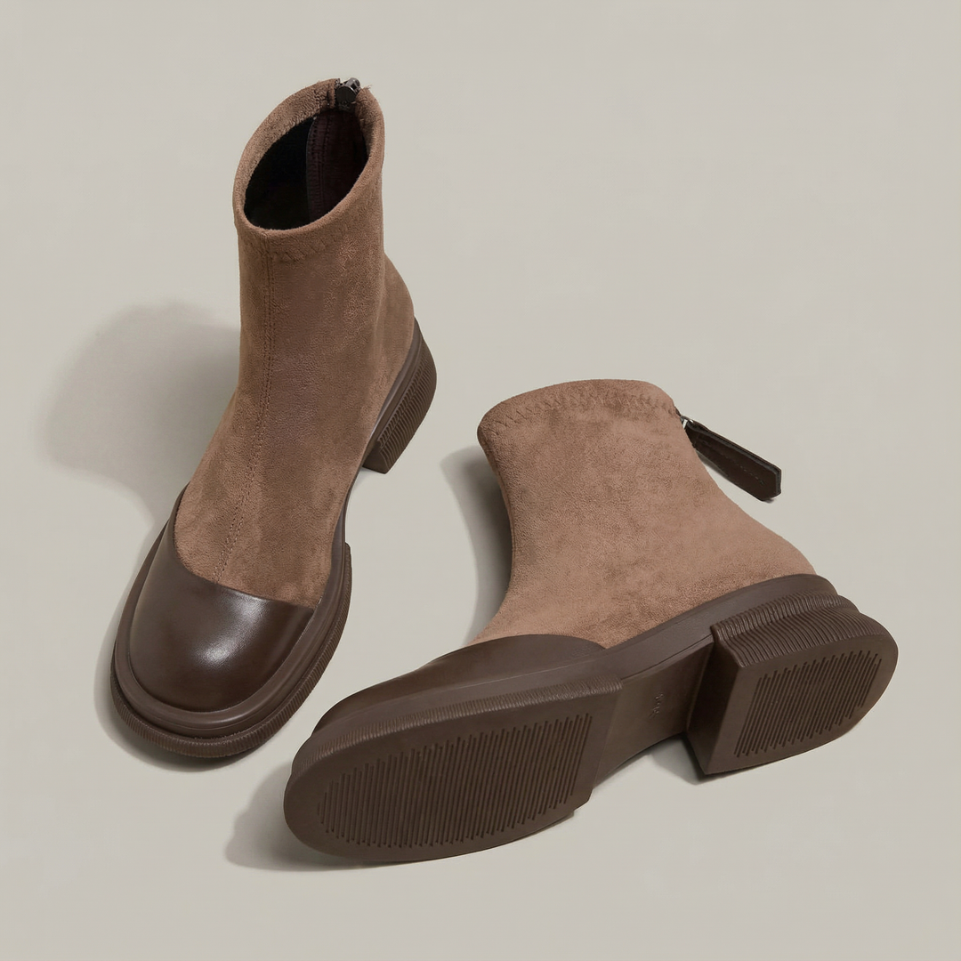 Patrizia | Eleganckie Botki z Niskim Obcasem