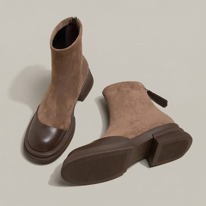 Patrizia | Eleganckie Botki z Niskim Obcasem