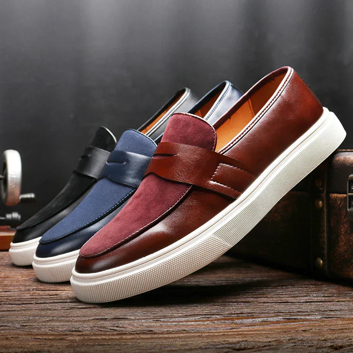 Garrick – Eleganckie mokasyny zamszowe
