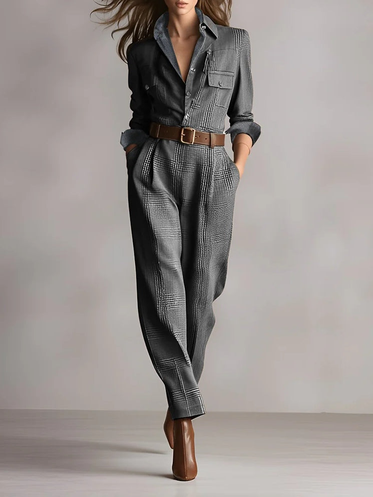Mirabelle – damski overall z tweedu