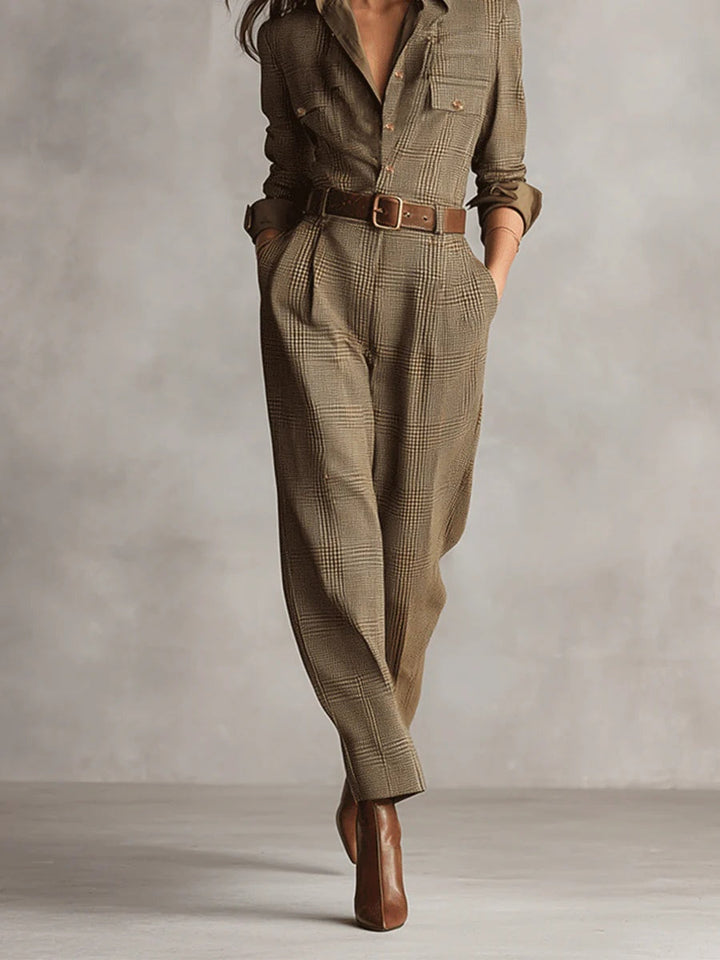Mirabelle – damski overall z tweedu