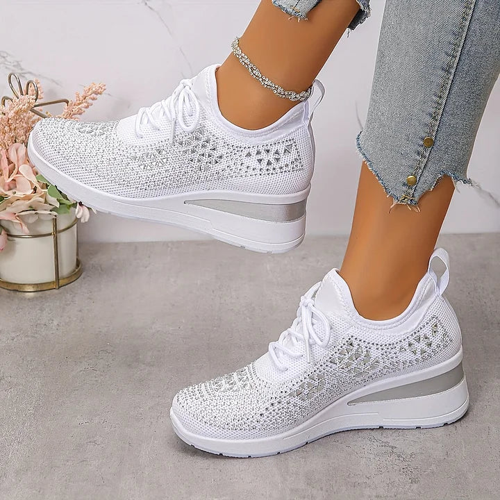 Zielka – Modne buty ortopedyczne z cyrkoniami