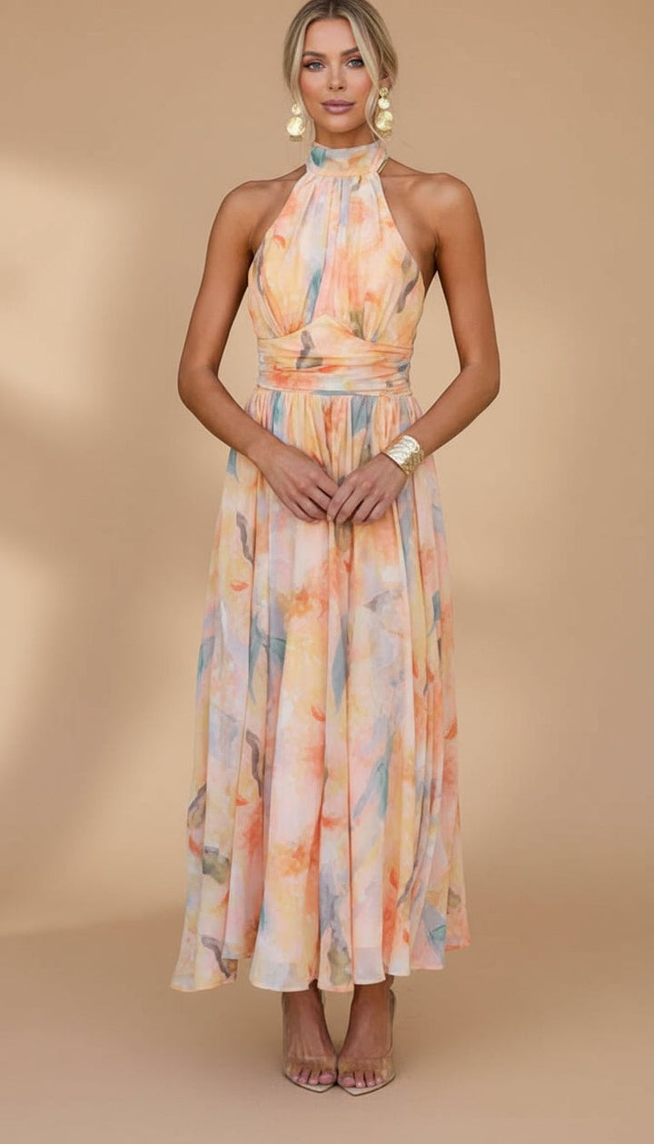 Ava™ | Wydrukowana Sukienka Maxi