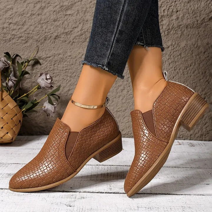 Zenona – Skórzane buty ortopedyczne Oxford
